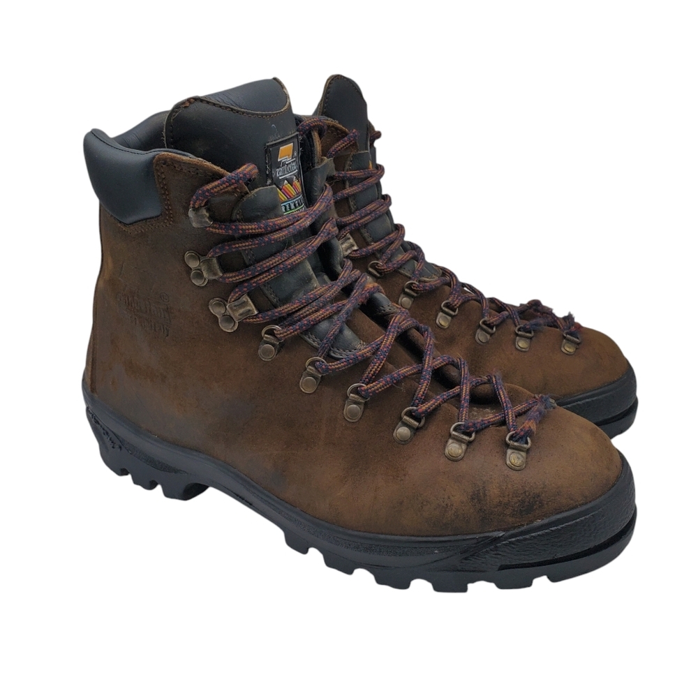 ZAMBERLAN Mens 13 M Brown Suede Leather WP Hiking Boot Mountaineering Italy $368